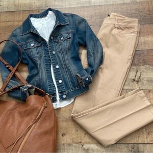 J McLaughlin Camel Tan Jeans Great Stretch + Comfort